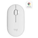 Logitech Pebble M350 Wireless Mouse - Off-White - 2.4Ghz Bt - N A - Emea - Closed Box