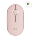 Logitech - Pebble M350 Wireless Mouse, Rose