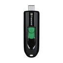 TRANSCEND 64GB JF790 USB C (5Gpbs) CAPLESS FLASH DRIVE - BLACK AND GREEN