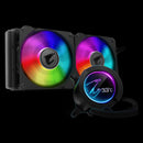 Gigabyte Aorus Liquid Cooler 280 All-In-One Liquid Cooler With Circular Lcd Video Display Rgb Fusion 2.0 Dual 140Mm Argb Fans
