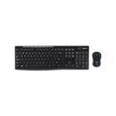 LOGITECH MK270 WIRELESS MOUSE & KEYBOARD COMBO - BLACK