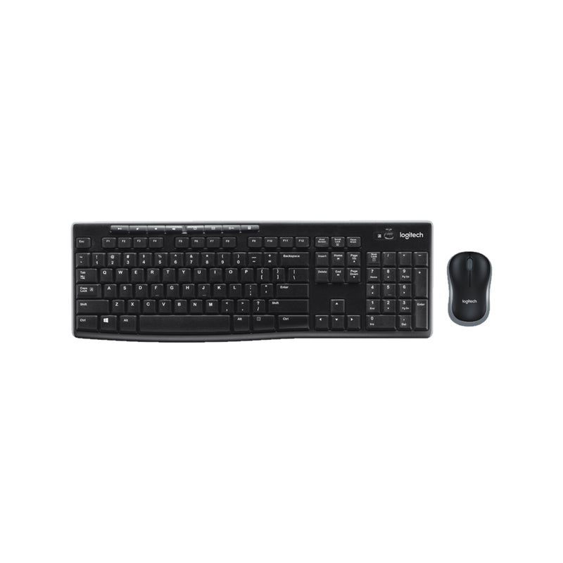 LOGITECH MK270 WIRELESS MOUSE & KEYBOARD COMBO - BLACK