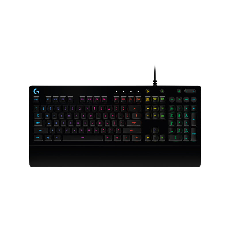 Logitech Gaming Keyboard Wired G213 Prodigy Spill Resistance Cable1,8M Usb Integrated Palm Rest & Adjustable Feet And Gaming Grade Performance, Retail Box , 2 Year Limited Warranty