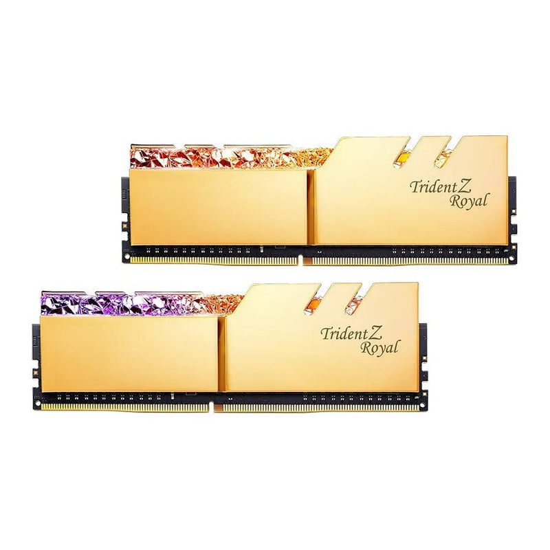 G.skill Trident Z Royal Ddr4-4400mhz Cl17-18-18-38 1.5v 32gb (2x16gb).  Gold F4-4400c17d-32gtrg.