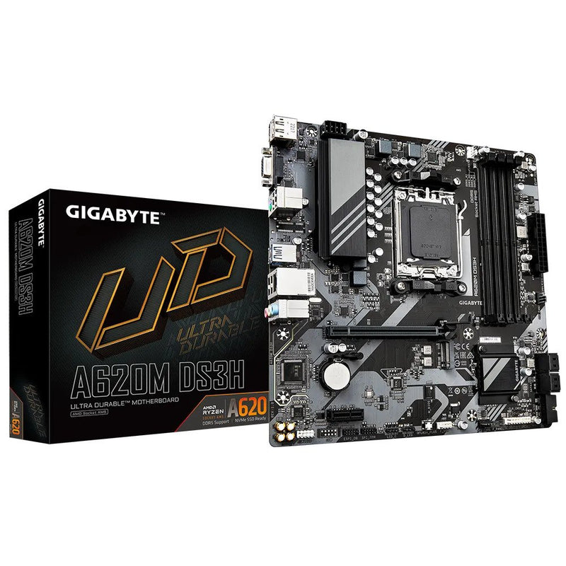 Gigabyte Amd A620 Chipset For Amd Am5; 2X Dual Ddr5; 1X M2; 1X Hdmi; Dp; Vga.