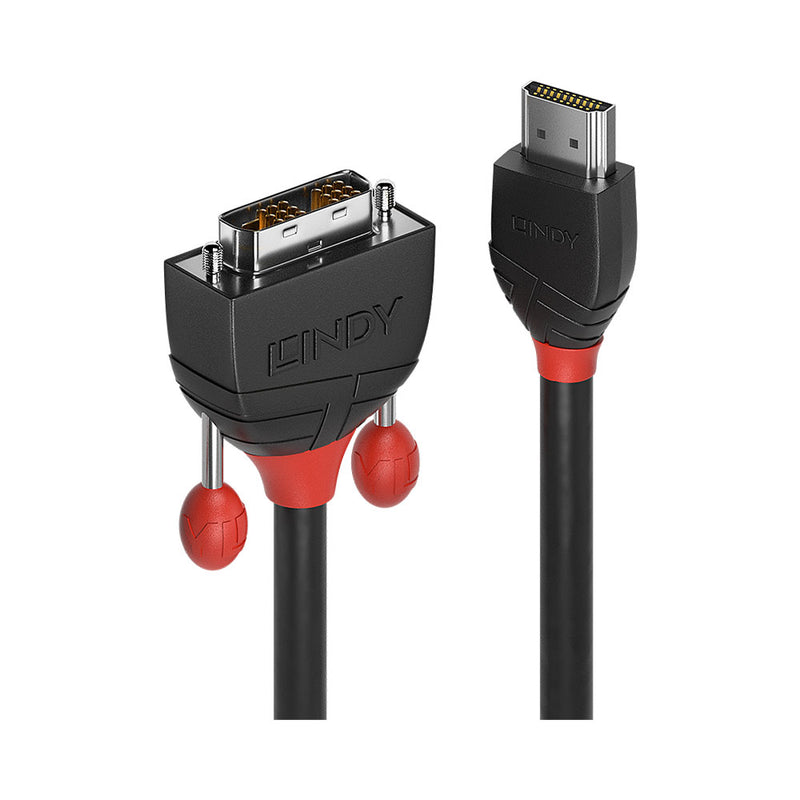 Lindy Hdmi To Dvi Cable - Black Line - 1M