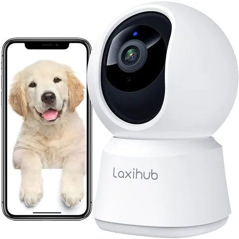 The Lxh 3Mp 2K Wi-Fi Ptz Camera - An Indoor Security Camera Featuring 355° Horizontal And 60° Vertical Pan-Tilt Rotation For Full-Room Coverage Via Its Companion App. It Offers 2K Resolution With Enhanced Night Vision Two-Way Audio Ai Motion Noise Dete...