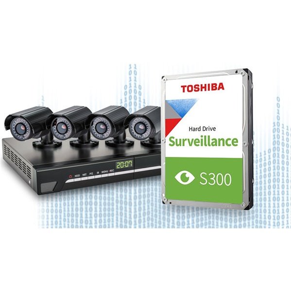 Toshiba Storage S300 Surveillance Drive 1Tb 5700Rpm 3.5” Sata 3 Year Warranty