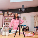 Canon R50 Body + Rf-S18-45Mm F4.5-6.3 Is Stm;Batt; Charger; Dm-100 Mic; Bluetooth Tripod; 64Gb Sd