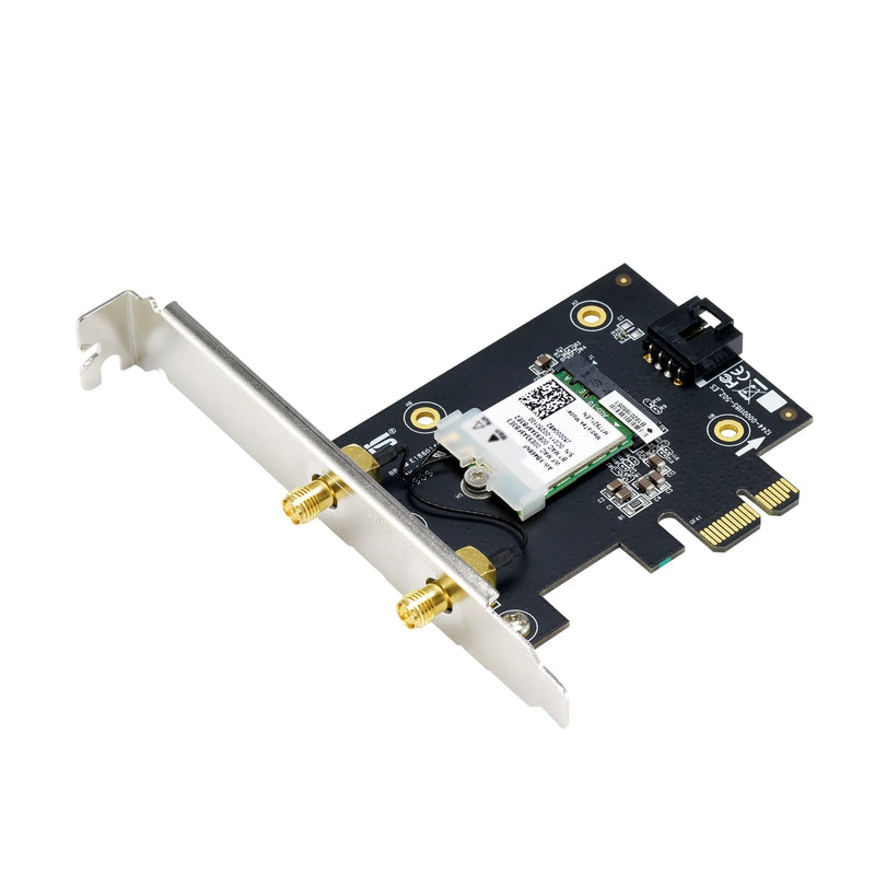 Asus Ax1800 Dual Band Pci-E Wifi 6 (802.11Ax). Bluetooth 5.2; Wpa3 Network Security; Ofdma And Mu-Mimo