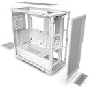 Nzxt H7 Mid-Tower Matte White Tempered Glass Perforated Front And Top Panel Includes X2 F Series Quiet 120Mm Fans