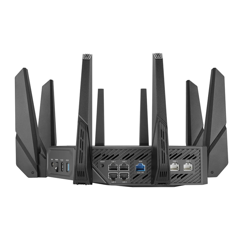 Asus ROG Rapture GT-AXE16000 quad-band WiFi 6E gaming router;dual 10G ports; 2.5G WAN port; dual WAN; AiMesh support