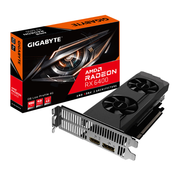 Gigabyte Amd Rx6400 D6 Lp - 4Gb Gddr6 Hdmi/Dp.