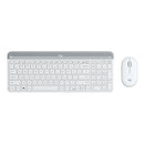Logitech Slim Wireless Keyboard And Mouse Combo Mk470 - Offwhite - Us Int'L - 2.4Ghz - N/A - Intnl