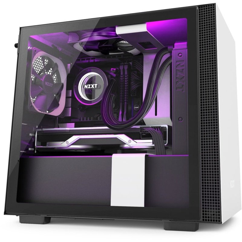 Nzxt H210I Black Black Mini-Itx Case With Lighting And Fan Control