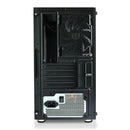 Rct Atx Case With 300W With Tempered Glass Side Panel- Black