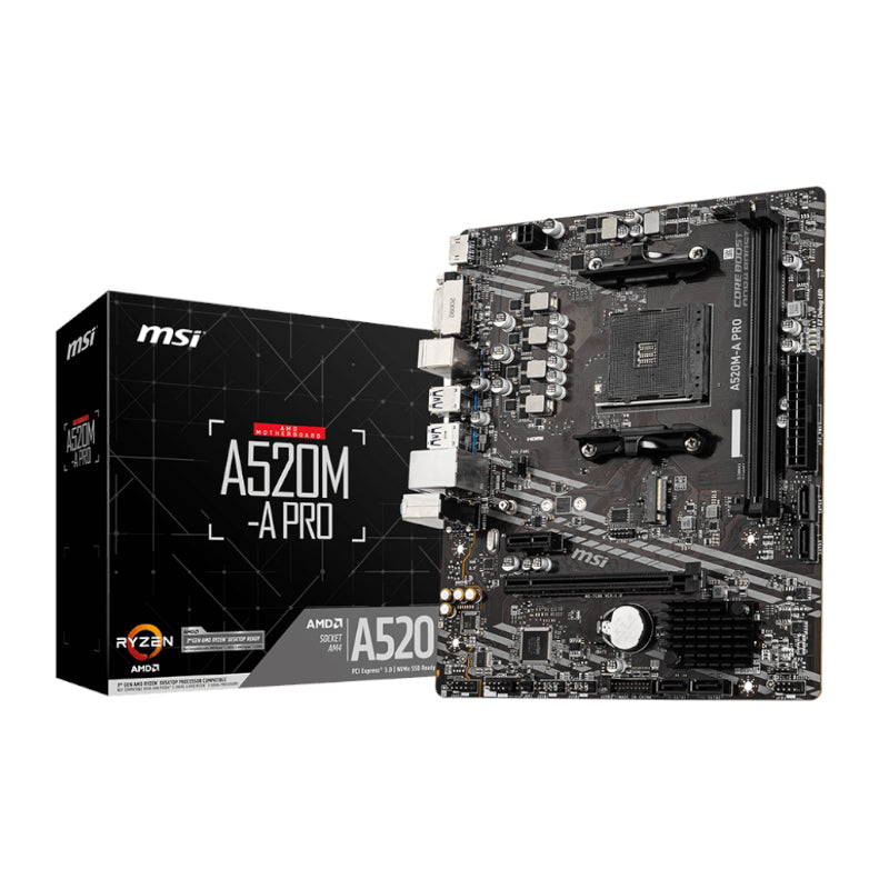 Msi Amd A520 Am4 Dvi Hdmi 2Xddr4 M Atx