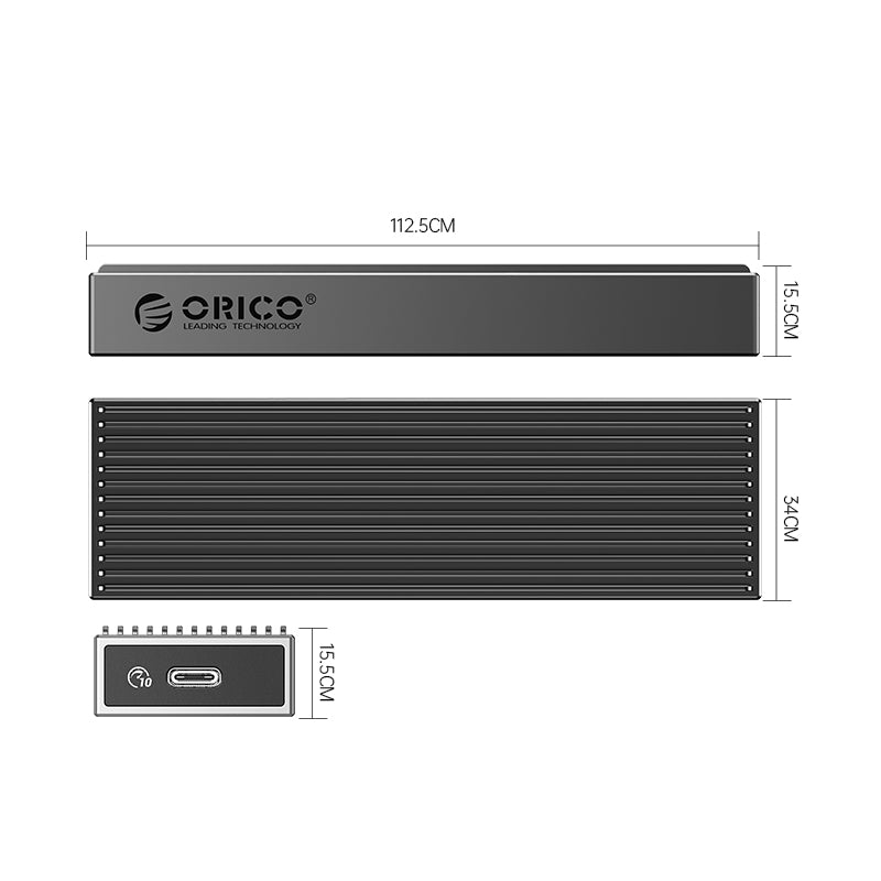 Orico Type-C M.2 Nvme Ssd Enclosure Type C To Type-C Usb-A Max Capacity 4Tb M-Key Bandm-Key 30Cm