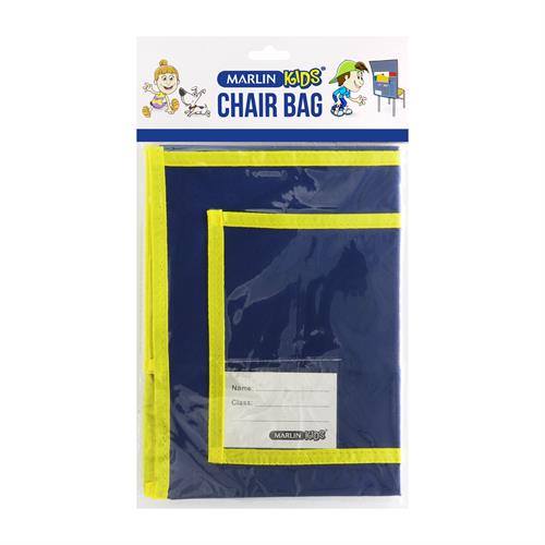 Marlin Kids Chairbag Purple -Dual Pocket Compartments and Name Tag Pocket Sturdy And Durable Polyester Fabric Colour Purple 1 Year Limited Warranty