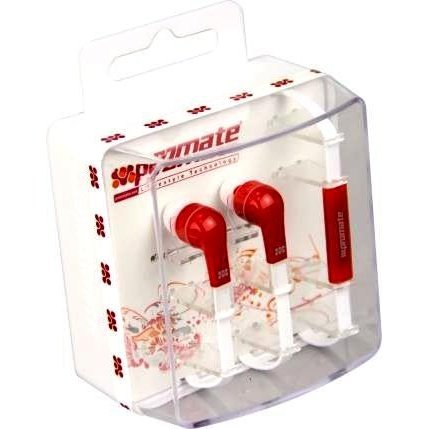 Promate Aurus Universal Stereo Earphones With Mic. Wide Frequency Response, 20-20Khz, 20Mw Power, 1.25M Cable, Various Colors