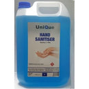 Casey Unique Hanpro 5 Litre Hand And Surface Alcohol Based Sanitiser Blue - 70% Ethanol Alcohol Hydrogen Peroxide , Glycerine , Soft And Gentle Against Sensitive Skin, Light Blue Liquid Retail Box No Warranty