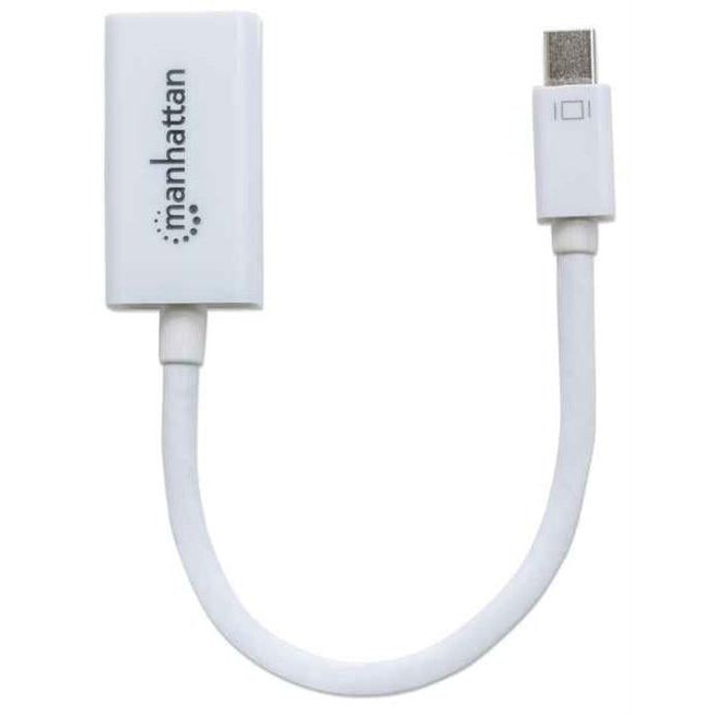 Manhattan Passive Mini DisplayPort to HDMI Adapter - Mini DisplayPort Male to HDMI Female 1080p @ 60Hz White Limited Lifetime Warranty