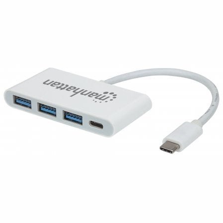 Manhattan 3-Port Type-C USB 3.0 Hub Limited Lifetime Warranty