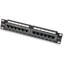 Intellinet 12 Port Passive PoE Patch Panel - 24 Port Patch Panel with 12 port RJ45 Data In and 12 port RJ45 Data and Power Out 2 year Limited Warranty