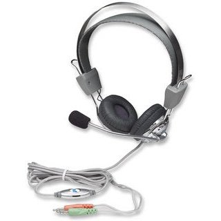 Manhattan Stereo Headset + Microphone With In-Line Volume Control, Retail Box, Limited Lifetime Warranty