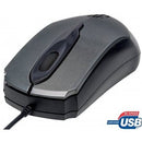 Manhattan Edge Optical Usb Mouse - Usb, Wired, Three Buttons With Scroll Wheel, 1000 Dpi, Gray , Retail Box, Limited Lifetime Warranty