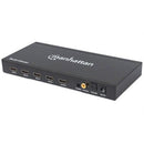 Manhattan 1080P 4-Port Hdmi Multiviewer Switch - Switch With Four Inputs On One Display, Video Bandwidth Amplifier, Ir Remote , Retail Box, Limited Lifetime Warranty