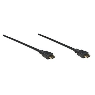 Manhattan High Speed Hdmi Cable - 4K, 3D, Hdmi Male To Male, Shielded, Black, 5 M, Retail Box, Limited Lifetime Warranty