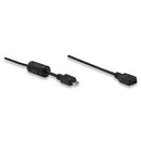 Manhattan Micro USB AM to Micro USB Female HI-Speed USB 2.0 Extension Cable1.8 m Colour: Black Limited Lifetime Warranty