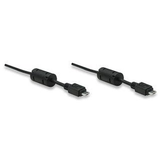 Manhattan Micro USB A male to USB Micro A male 1M -Colour:Black Limited Lifetime Warranty