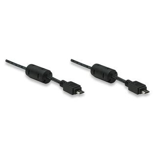 Manhattan Micro USB B male to USB Micro B male 1M -Colour:Black Limited Lifetime Warranty