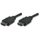 Manhattan High Speed Hdmi Cable - 4k, 3d, Hdmi Male To Male, Shielded, Black, 15 M, Retail Box, Limited Lifetime Warranty