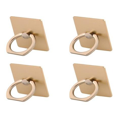 Geeko Universal Ring Smartphone Grip - Versatile swivel grip Vertical or horizontal kickstand capability Compatible with iPhone and most Smart phones and Tablets-Bronze