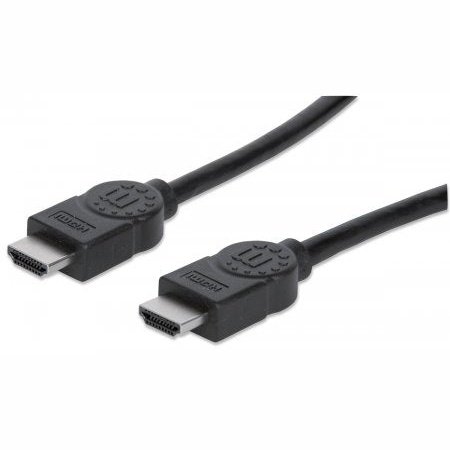 Manhattan High Speed Hdmi Cable With Ethernet - Hec, Arc, 3D, 4K, Hdmi Male To Male, Shielded, Black, 15 M, Retail Box, Limited Lifetime Warranty