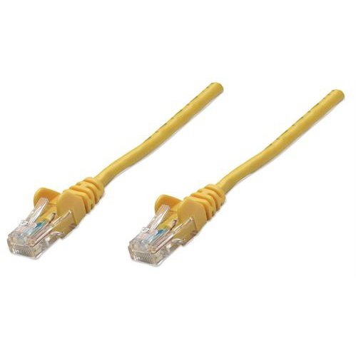 Intellinet Network Cable, Cat5E, Utp - Rj45 Male Rj45 Male, 7.5 M (25 Ft.), Yellow, Retail Box, No Warranty