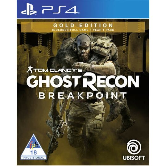 Playstation 4 Game - Tom Clancy Ghost Recon Breakpoint Gold Edition Retail Box, No Warranty On Software