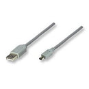 Manhattan AM-MINI B4M CABLE1.8M-USB2.0 Limited Lifetime Warranty