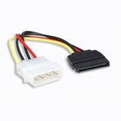 Manhattan SATA Power Cable - 4 Pin to 15 Pin 16 cm (6.3 in.) Limited Lifetime Warranty