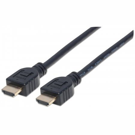 Manhattan In-Wall Cl3 Premium High Speed Hdmi Cable With Ethernet - Hec, Arc, 3D, 4K60Hz, In-Wall Rated Hdmi Male To Male, Shielded, Black, 2 M, Retail Box, Limited Lifetime Warranty