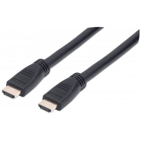Manhattan In-Wall Cl3 Premium High Speed Hdmi Cable With Ethernet - Hec, Arc, 3D, 4K60Hz, In-Wall Rated Hdmi Male To Male, Shielded, Black, 10 M, Retail Box, Limited Lifetime Warranty
