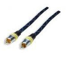 Manhattan Single Cinch Rca To Single Cinch Rca Audio Video Blue 1.5 M -Connect Hd Tvs Projectors And Flat-Panel Displays Pc And Audio Limited Lifetime Warranty