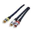 Manhattan Rca Cable -Dual Cinch Rca To Single Cinch Rca, Blue, 3M(10 Ft), Retail Box, Limited Lifetime Warranty