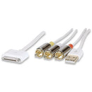 Manhattan iLynk AV Cable - Composite video 30-pin connector USB Limited Lifetime Warranty