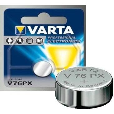 Varta V76Px Primary Silver Oxide Button Cell 1.5V Battery,145Mah-Type No:4075-Single Pack, Retail Box , No Warranty