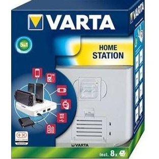 Varta Professional V-Man Home Station-Incl. 8 Adapters,Usb Output, 5.5 V, 800 Mah,5Xcharging Slots,Charges 2 Mignon Or Micro Batteries, Retail Box , No Warranty