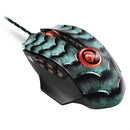 Sharkoon Drakonia II Gaming Laser Mouse with adjustable weights - 15000 DPI Optical sensor 12 programmable buttons + 4-way scroll wheel USB Interface - Green 1 Year warranty